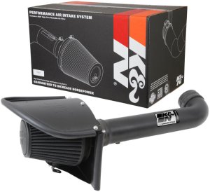 Jeep Wrangler Performance Air Intake - K&N Engineering - Blackhawk - Black - `12-`18